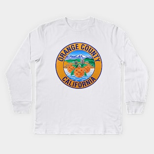 Pickleball Orange County Logo Kids Long Sleeve T-Shirt